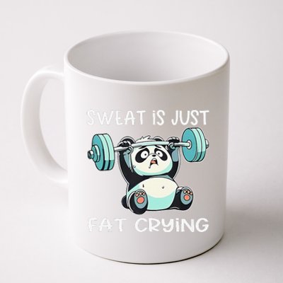 Panda Sweat Is Just Fat Crying Gym Gift Coffee Mug