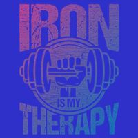 Powerlifting Strong Iron Is My Therapy Fitness Gym Gift 16 in Basic Backpack