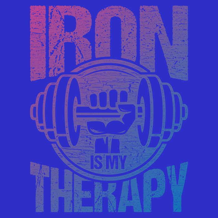 Powerlifting Strong Iron Is My Therapy Fitness Gym Gift 16 in Basic Backpack