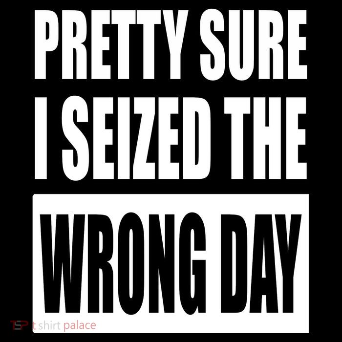 Pretty Sure I Seized The Wrong Day Funny Saying Pom Pom 12in Knit Beanie
