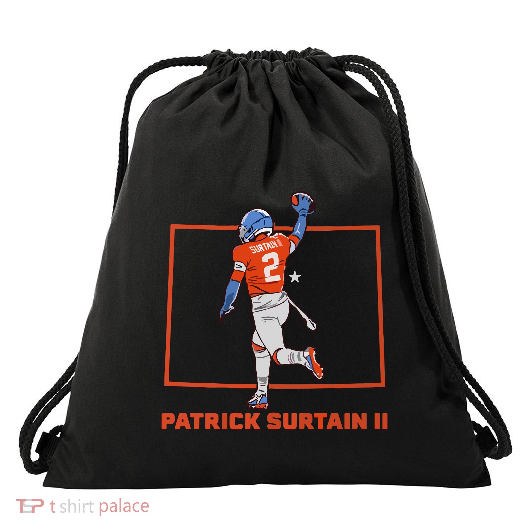 Patrick Surtain Ii State Star Drawstring Bag
