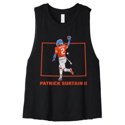 Patrick Surtain Ii State Star Women's Racerback Cropped Tank