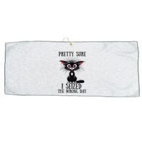Pretty Sure I Seized The Wrong Day Large Microfiber Waffle Golf Towel