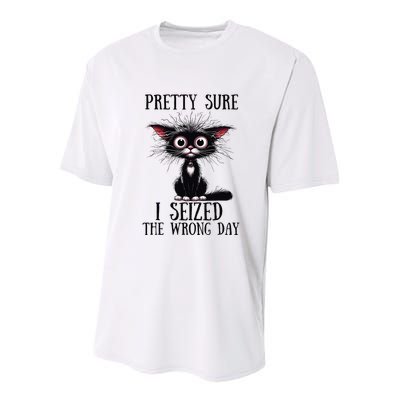 Pretty Sure I Seized The Wrong Day Youth Performance Sprint T-Shirt