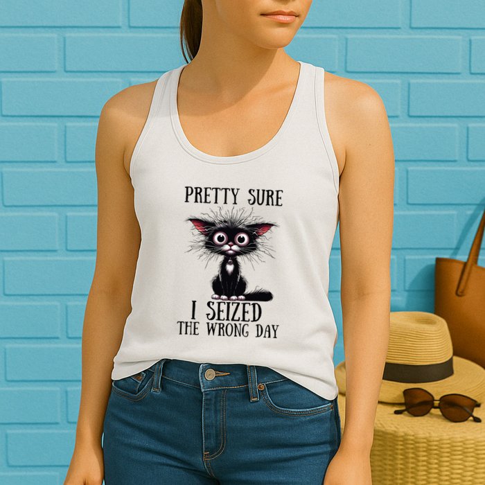 Pretty Sure I Seized The Wrong Day Womens Tank Top