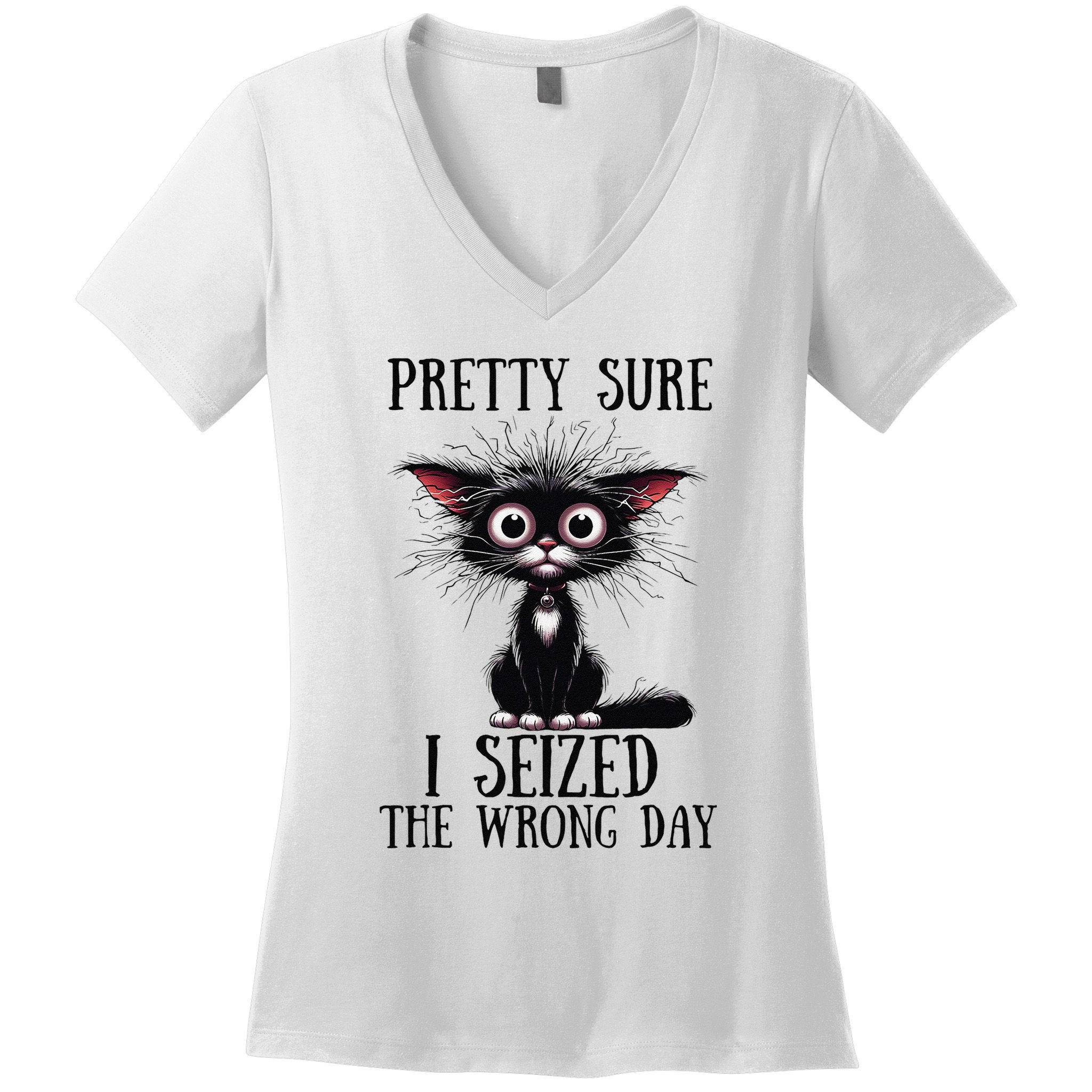 Pretty Sure I Seized The Wrong Day Women's V-Neck T-Shirt
