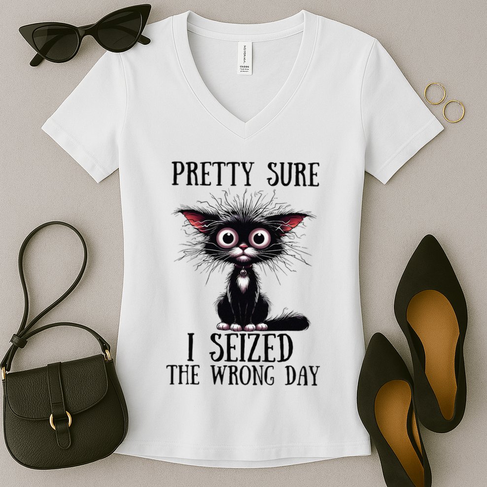 Pretty Sure I Seized The Wrong Day Women's V-Neck T-Shirt