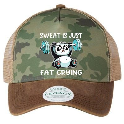 Panda Sweat Is Just Fat Crying Gym Legacy Tie Dye Trucker Hat