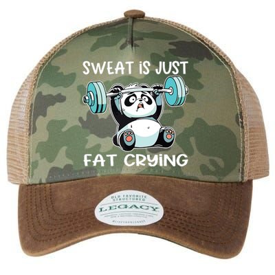 Panda Sweat Is Just Fat Crying Gym Legacy Tie Dye Trucker Hat