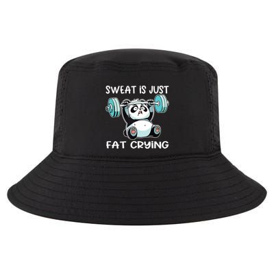 Panda Sweat Is Just Fat Crying Gym Cool Comfort Performance Bucket Hat