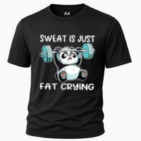 Panda Sweat Is Just Fat Crying Gym Performance Shirt