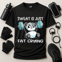 Panda Sweat Is Just Fat Crying Gym Performance Shirt