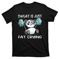 Panda Sweat Is Just Fat Crying Gym T-Shirt