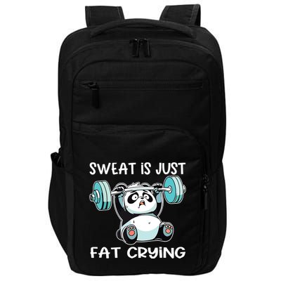 Panda Sweat Is Just Fat Crying Gym Impact Tech Backpack
