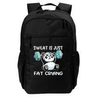 Panda Sweat Is Just Fat Crying Gym Backpack