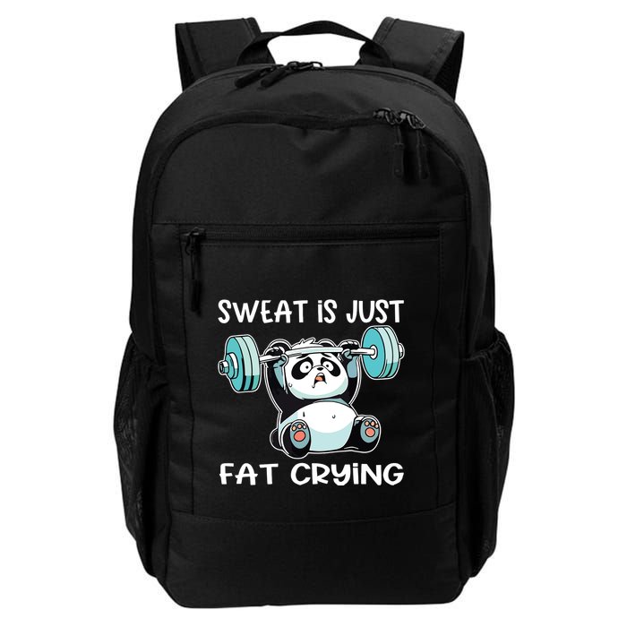 Panda Sweat Is Just Fat Crying Gym Backpack