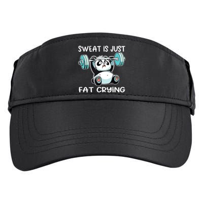 Panda Sweat Is Just Fat Crying Gym Adult Drive Performance Visor