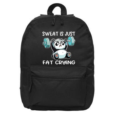 Panda Sweat Is Just Fat Crying Gym 16 in Basic Backpack