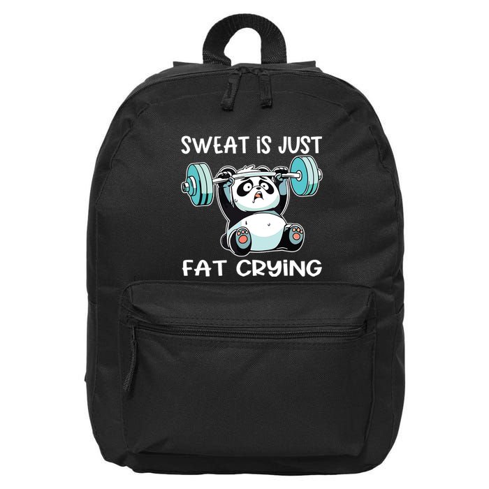 Panda Sweat Is Just Fat Crying Gym 16 in Basic Backpack