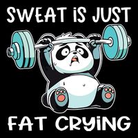 Panda Sweat Is Just Fat Crying Gym 16 in Basic Backpack