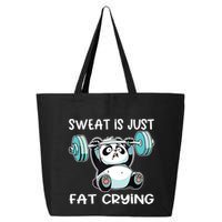 Panda Sweat Is Just Fat Crying Gym 25L Jumbo Tote