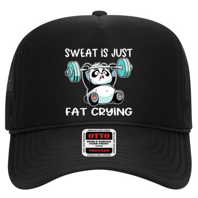 Panda Sweat Is Just Fat Crying Gym Trucker Hat