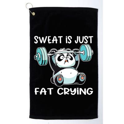 Panda Sweat Is Just Fat Crying Gym Golf Towel