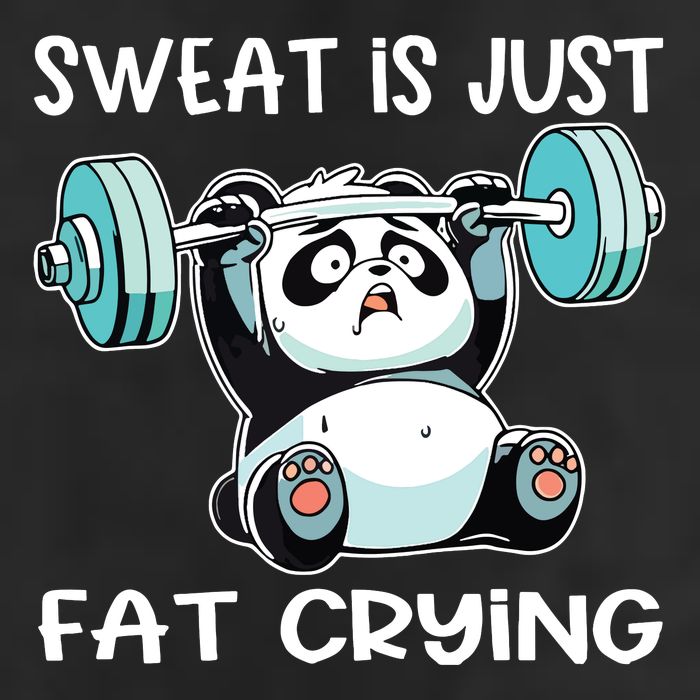 Panda Sweat Is Just Fat Crying Gym Golf Towel