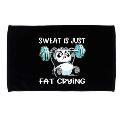 Panda Sweat Is Just Fat Crying Gym Microfiber Hand Towel