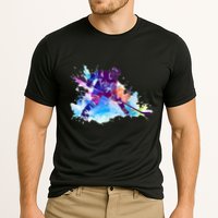Paint Splash Ice Hockey Player Gifts Cooling Performance Crew T-Shirt