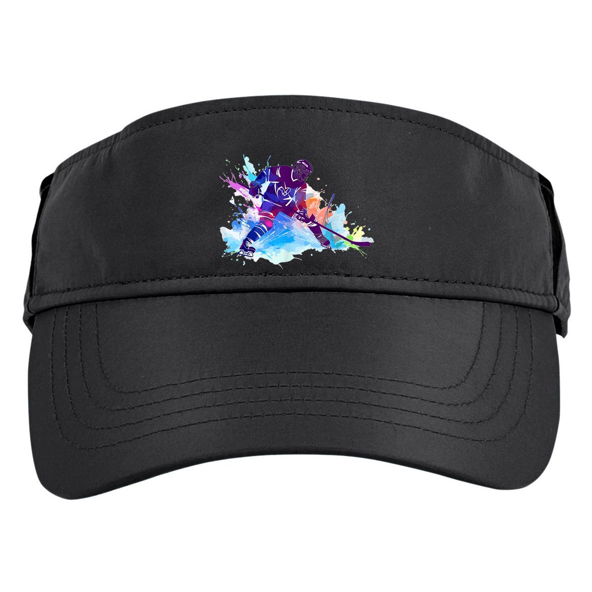 Paint Splash Ice Hockey Player Gifts Adult Drive Performance Visor