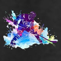 Paint Splash Ice Hockey Player Gifts Adult Drive Performance Visor