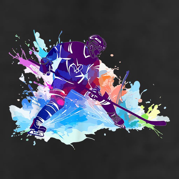 Paint Splash Ice Hockey Player Gifts Adult Drive Performance Visor
