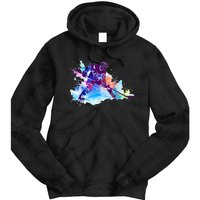 Paint Splash Ice Hockey Player Gifts Tie Dye Hoodie