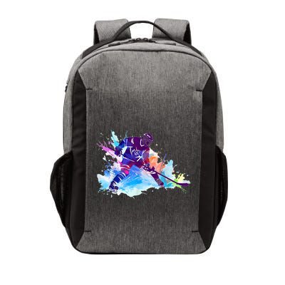 Paint Splash Ice Hockey Player Gifts Vector Backpack