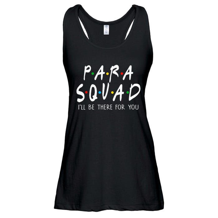 Para Squad Ill Be There For You Teacher Ladies Essential Flowy Tank