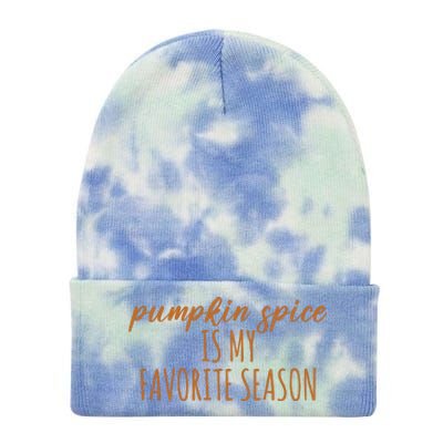 Pumpkin Spice Is My Favorite Season Fall Lover Tie Dye 12in Knit Beanie