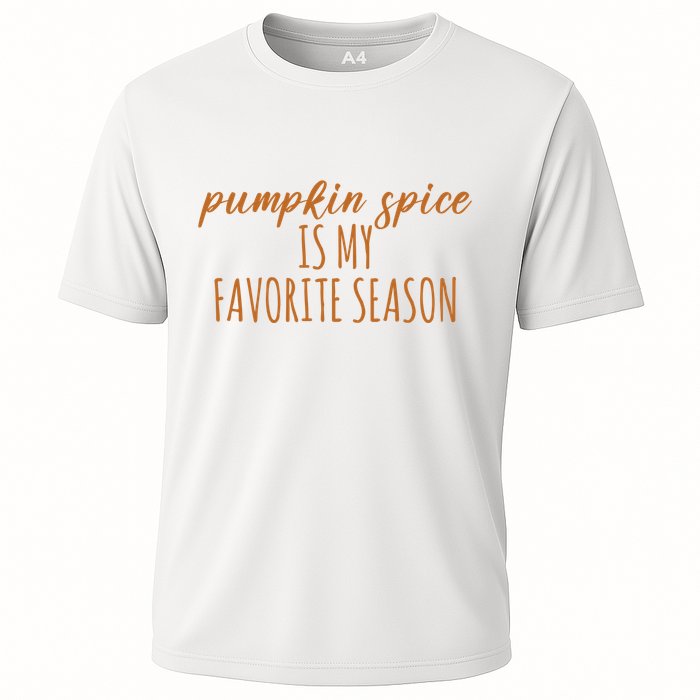 Pumpkin Spice Is My Favorite Season Fall Lover Cooling Performance Crew T-Shirt