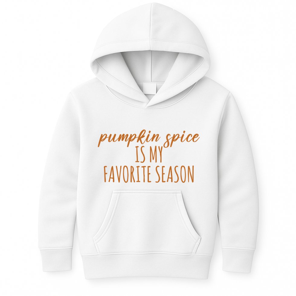 Pumpkin Spice Is My Favorite Season Fall Lover Kids Hoodie