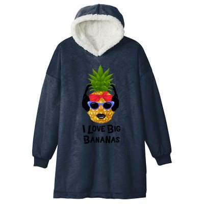 Pineapple Sunglasses I Like Bananas Adult S Summer Gift Hooded Wearable Blanket