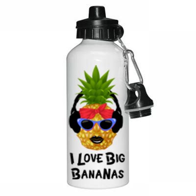 Pineapple Sunglasses I Like Bananas Adult S Summer Gift Aluminum Water Bottle 