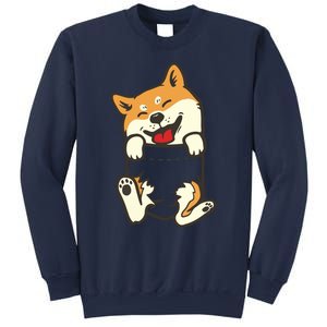 Pocket Shiba Inu Feet Cute Doge Akita Dog Lover Owner Gift Sweatshirt