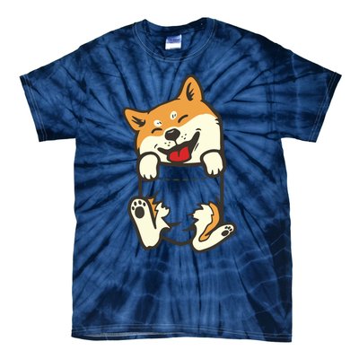 Pocket Shiba Inu Feet Cute Doge Akita Dog Lover Owner Gift Tie-Dye T-Shirt