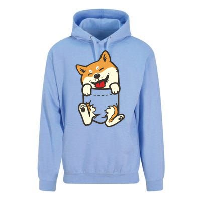 Pocket Shiba Inu Feet Cute Doge Akita Dog Lover Owner Gift Unisex Surf Hoodie