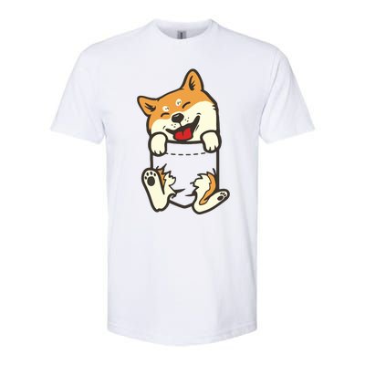 Pocket Shiba Inu Feet Cute Doge Akita Dog Lover Owner Gift Softstyle CVC T-Shirt