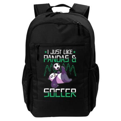 Panda Soccer I Just Love Pandas And Playing Soccer Backpack