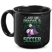 Panda Soccer I Just Love Pandas And Playing Soccer 15oz Campfire Ceramic Mug