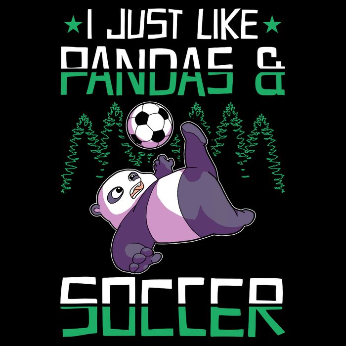 Panda Soccer I Just Love Pandas And Playing Soccer Drawstring Bag