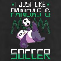 Panda Soccer I Just Love Pandas And Playing Soccer 25L Jumbo Tote