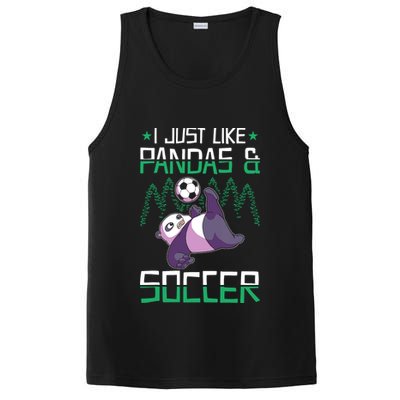 Panda Soccer I Just Love Pandas And Playing Soccer PosiCharge Competitor Tank
